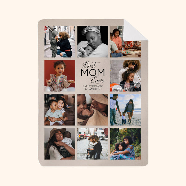 Customized Blanket: Best Mom Ever Design
