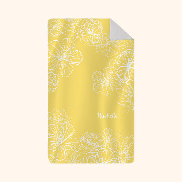 Yellow Hibiscus Towel